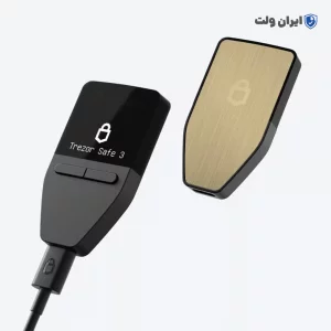 کیف پول ترزور سیف 3 Trezor Safe / کارت گارانتی طلایی 18 ماهه