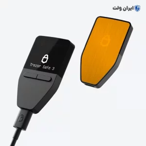 کیف پول ترزور سیف 3 Trezor Safe / کارت گارانتی طلایی 18 ماهه