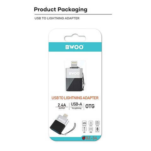 BWOO-BZ34 - مبدل USB به لایتنینگ - OTG