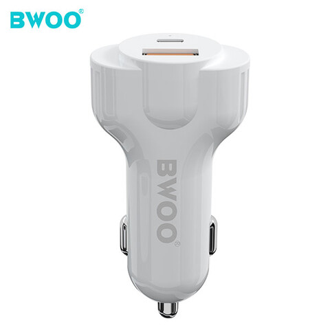 BWOO-CC58 - شارژر فندکی دو پورت (  یک پورت  USB  و یک پورت  Type C)