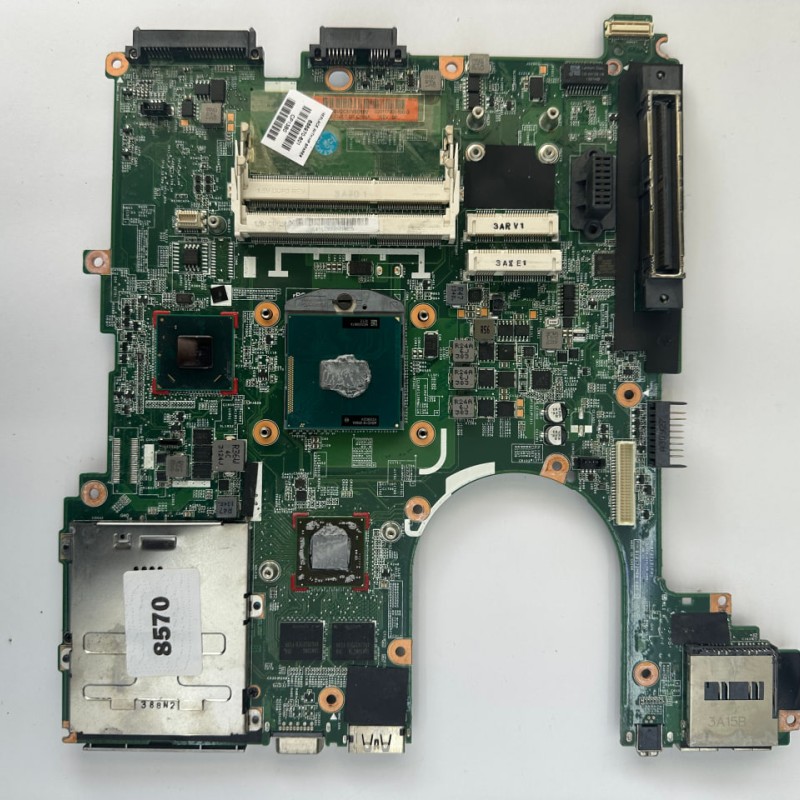 مادربرد و سی پی یو ci7 nasl 2 mqاستوک لپ تاپ HP 8570 P