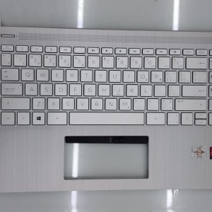 قاب دور کیبرد به همراه کیبرد  لپ تاپ  HP 14FQ-DQ