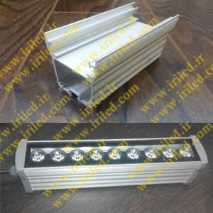 قاب وال واشر 1 متری با درپوش و شیشه سکوریت (نشکن) دور مشکی