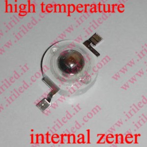 پاور ال ای دی قرمز -620-630 نانومتر - 1 وات-دارای زنر داخلی-قابلیت لحیم با دستگاه و هویه دستی-high temperature