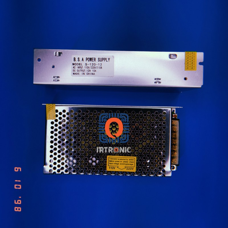 اداپتور صنعتی 12 ولت 10 امپر B.S.A