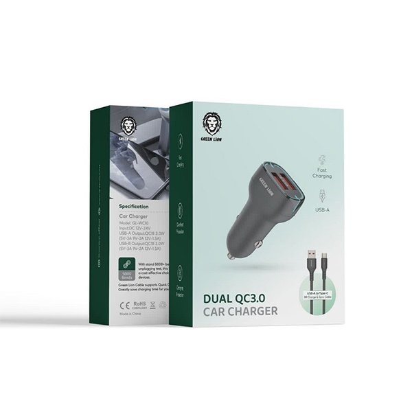 شارژر فندکی گرین لاین Green Dual QC 3.0