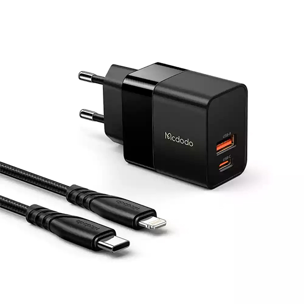 شارژر آداپتور دیواری 2 پورت 20 وات مک دودو CH-1952