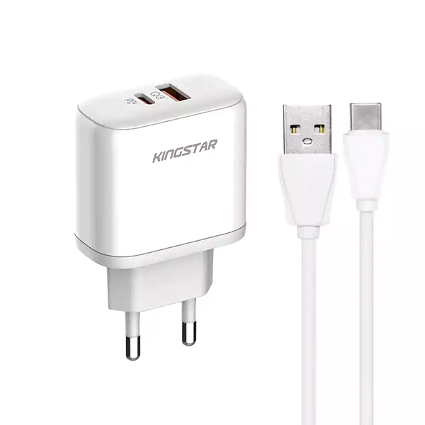 شارژر دیواری 2 پورت 45 وات کینگ استار KW220PD
