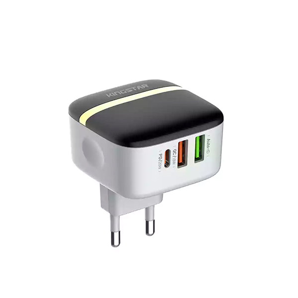 شارژر دیواری 3 پورت 32 وات کینگ استار KW196PD
