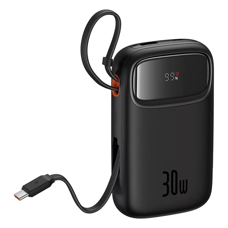 پاوربانک 30 وات بیسوس 20 هزار وات P10055009313 QPow2  مشکی