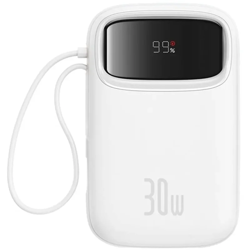 پاوربانک 30 وات بیسوس 20 هزار وات P10055009313 QPow2  سفید