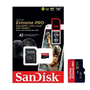 کارت حافظه سن دیسک microSDXC مدل Extreme Pro V30 A2 کلاس 10