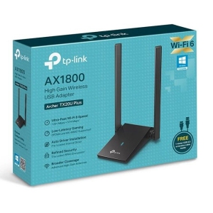 کارت شبکه USB بی‌‌سیم و دوباند AX1800 تی پی لینک Archer TX20U Plus