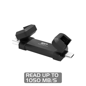 اس اس دی اکسترنال پرتابل سیلیکون پاور DS72 Ext Dual A+C 256GB