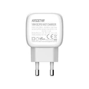 شارژر دیواری 2 پورت 18 وات کینگ استار KW252PQ
