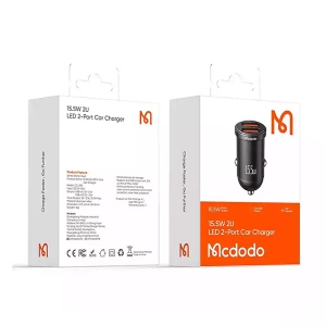 شارژر فندکی 2 پورت 15.5 وات مک دودو CC-2950