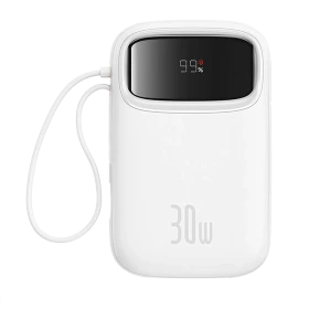 پاوربانک بیسوس 30 وات QPow2 P10055008213 10K سفید