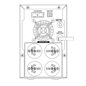 یو پی اس هایک ویژن  DS-UPS2000 ظرفیت 2 کیلووات