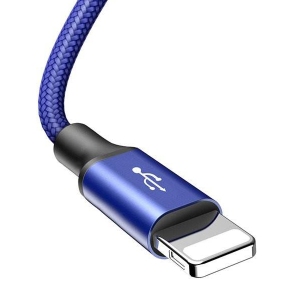 کابل تبدیل USB/ microUSB / لایتنینگ بیسوس مدل CAML-SU13 طول 1.2 متر