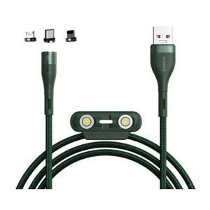 کابل تبدیل USB به USB-C/microUSB-لایتنینگ 1 متری بیسوس CA1T3-AG1
