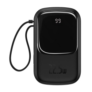 شارژر همراه بیسوس مدل PPQD-L01 ظرفیت 20000 میلی آمپر ساعت با کابل متصل Type-C