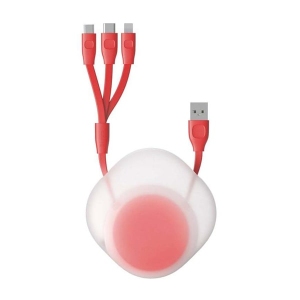 کابل تبدیل USB به USB-C/microUSB/لایتنینگ ۰.۸۵ سانتی متری بیسوس CAMLT-TY09