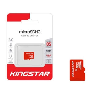 کارت حافظه‌ Micro SDHC کینگ استار مدل C10 U1 سرعت 85Mb/s ظرفیت 16 گیگابایت با آداپتور