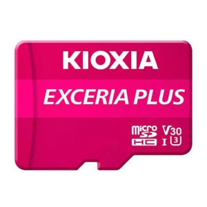 کارت حافظه MICRO SD کیوکسیا مدل C10 U3 V30 EXCERIA PLUS سرعت 100Mb/s ظرفیت 128 گیگابایت با آداپتور