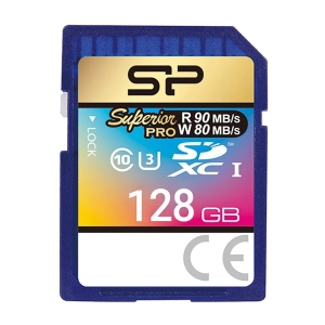 کارت حافظه SDXC سیلیکون پاور مدل Superior Pro U3 سرعت 90Mb/s ظرفیت 128 گیگابایت