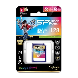 کارت حافظه‌ SDXC سیلیکون پاور مدل Superior Pro U3 سرعت 90Mb/s ظرفیت 128 گیگابایت