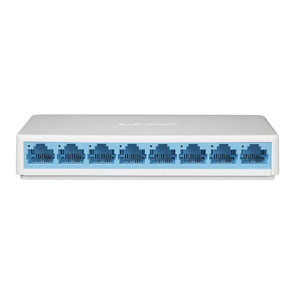 سوییچ 8 پورت مگابیت و دسکتاپ مرکوسیس MS108