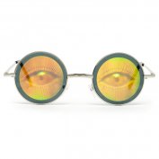 فروش عینک آفتابی ریبن هولوگرام گرد Reclaimed Vintage Eyes Hologram Round Sunglasses
