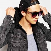عینک آفتابی ویفری ASOS Wayfarer Sunglasses with Metal Arm