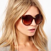 عینک آفتابی ASOS Round With Mixed Bridge Detail