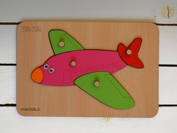 پازل چوبی هواپیما