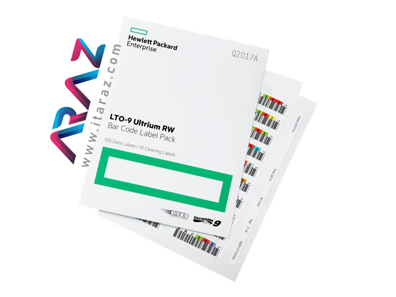 HPE LTO-9 Ultrium RW Bar Code Label Pack Q2017A