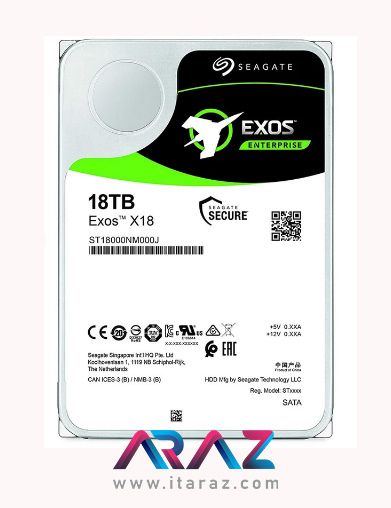 Seagate 18TB Exos X18 ST18000NM005J SAS 512e-4Kn