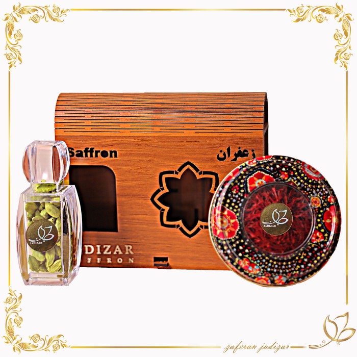 زعفران با باکس چوبی