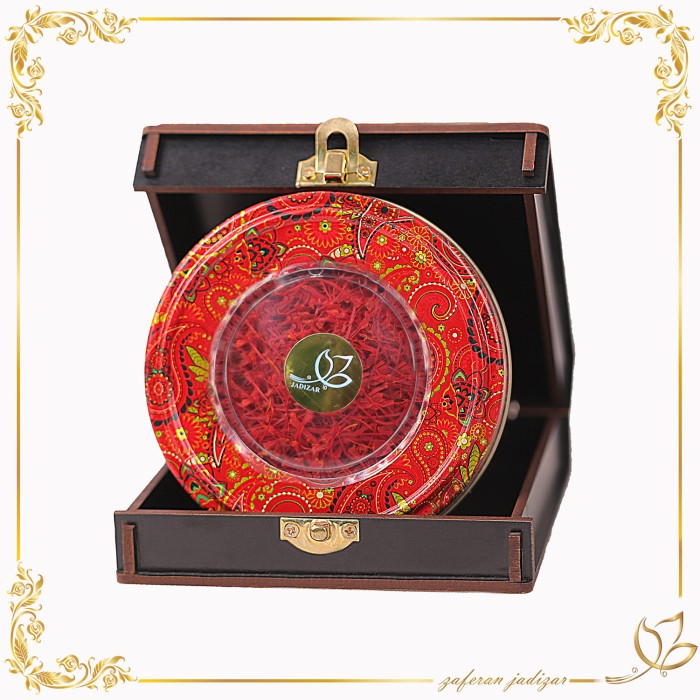 زعفران(زعفران با باکس چوبی ۱۰*۱۰)