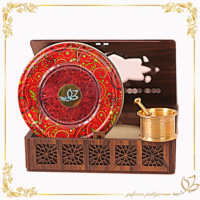 زعفران با باکس چوبی13*13
