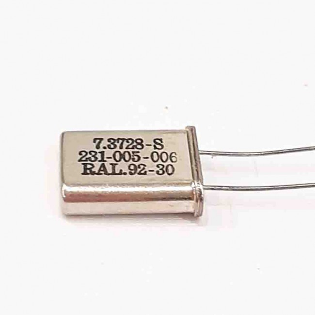 کریستال 7.3728MHZ پایه دار، بسته بندی HC-49U