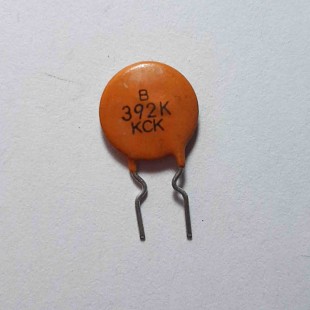 خازن  عدسی سرامیکی %10± 3.9nF 50V  (بسته 10 عددی)