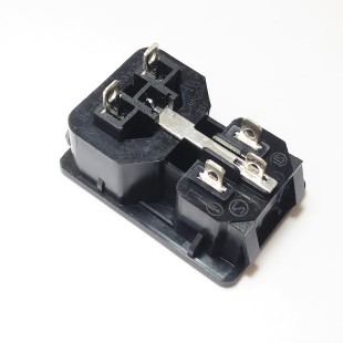 جک پاور AC نری و مادگی رو پنلی , AC power input jack,  250V 15A