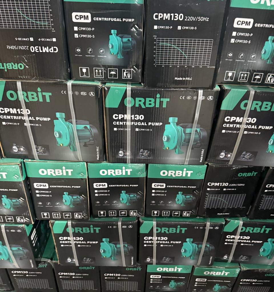پمپ آب نیم اسب بشقابی اوربیت پروانه استیل مدلCPM130_S