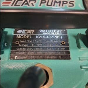 پمپ کفکش 40 متری ۱اینچ فلوتردار ایکار مدلic_1.5_40_1.1F