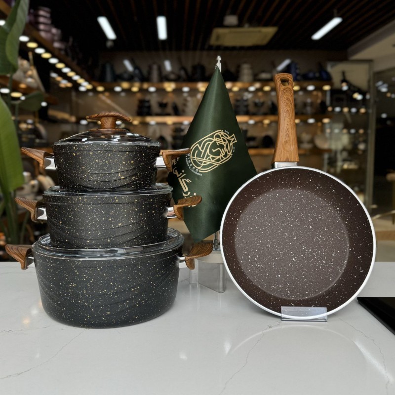 سرویس قابلمه ۷ پارچه سوئینگ eviz مشکی