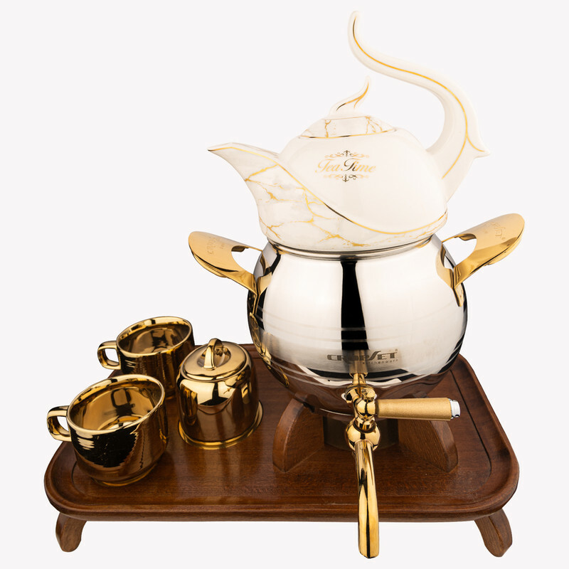 ست کتری و قوری کروپ ست مدل مجموعه کد 604