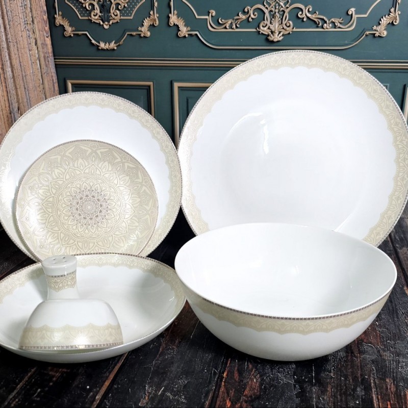 سرویس ۲۸ پارچه ۶نفره غداخوری  طرح گرد لاوین 