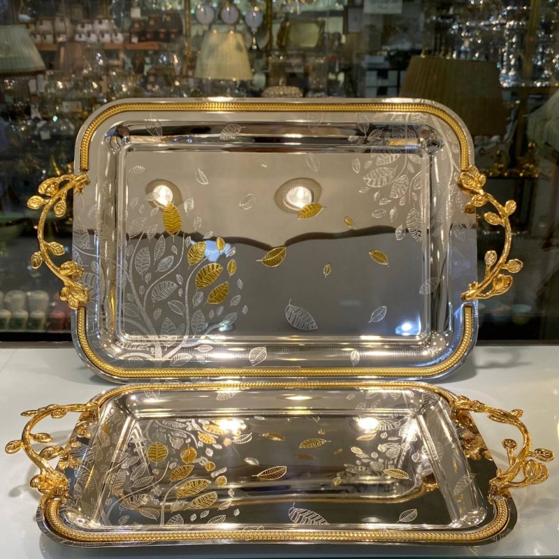 سینی استیل 2 سایز وارداتی