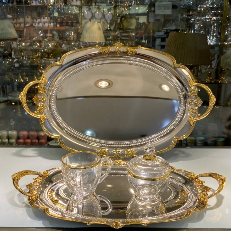 سینی استیل 2 سایز وارداتی